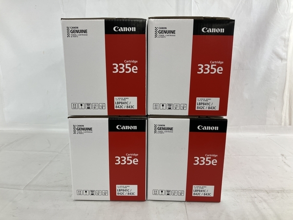 Canon 335e ブラック マゼンタ シアン イエロー キャノン トナー 4色セット 未使用 N8733246_画像3