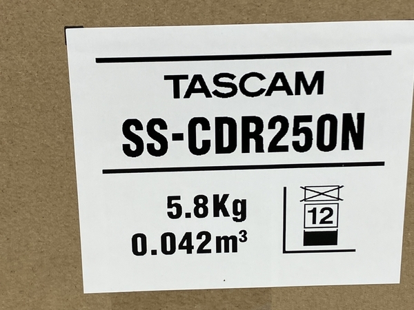 【動作保証】 TASCAM タスカム SS-CDR250N ネットワーク対応 CD/SD/USB 2チャンネルオーディオプレーヤー レコーダー 未使用 K8733665の画像2