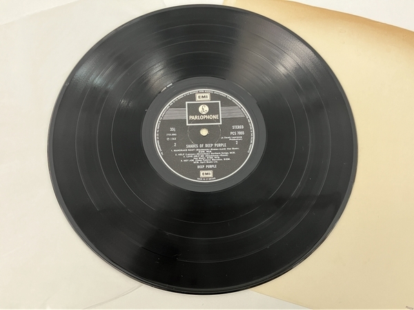 SHADES OF DEEP PURPLE UK盤 シルバーパーロフォン 両面マト1 初期スタンパー1GH レコード 洋楽 中古 Z8732985の画像5