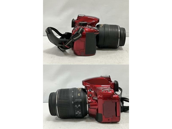 【動作保証】Nikon D5200 一眼レフカメラ 18-55mm 1:3.5-5.6G VRレンズキット レッド ニコン レンズセット 中古 H8696299_画像4