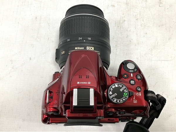 【動作保証】Nikon D5200 一眼レフカメラ 18-55mm 1:3.5-5.6G VRレンズキット レッド ニコン レンズセット 中古 H8696299_画像5