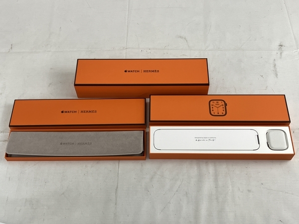 【動作保証】Apple MNNT3J/A Apple Watch Hermes Series 8 45mm GPS シンプルトゥルーレザー アップルウォッチ エルメス 未使用 N8698996の画像2