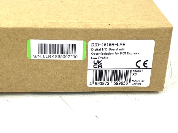 CONTEC製 DIO-1616B-LPE デジタル入出力 Low Profile PCI Express ボード 未使用 T7798626_画像3