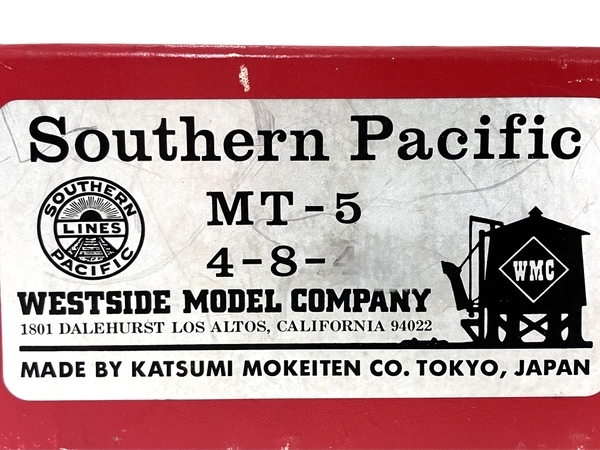 KATSUMI WEST SIDE Southern Pacific MT-5 4-8-4 HOゲージ 鉄道模型 カツミ ジャンク Y8737157の画像4