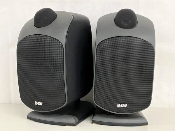 【動作保証】B&W Bowers&Wilkins 2ウェイ 2スピーカー バスレフ方式 LM1 ブラック ペア 中古 K8705592の画像1