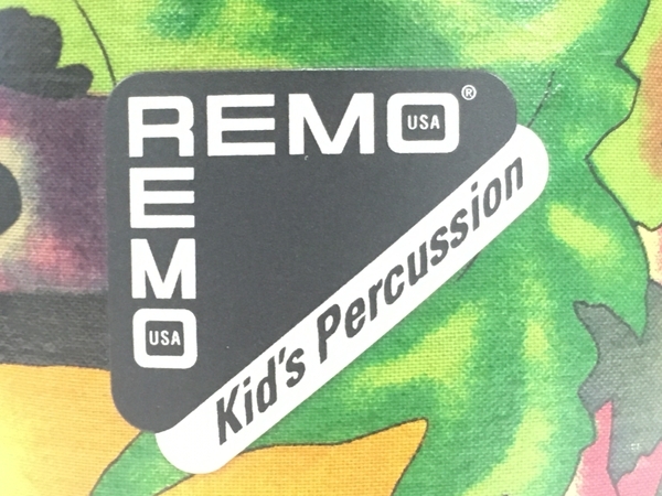 【動作保証】Remo キッズ ジャンベ Kids Percussion ストラップ付 レインフォレスト柄 打楽器 中古 T8731453の画像6