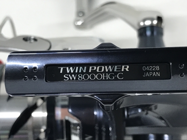 【動作保証】SHIMANO TWINPOWER SW8000HG スピニングリール 釣具 シマノ ツインパワー 中古 良好 F8728771の画像9