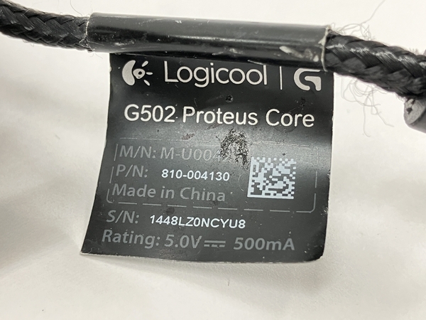 【動作保証】Logicool G502 マウス ゲーミングマウス ロジクール PC周辺機器 中古 W8719711の画像8