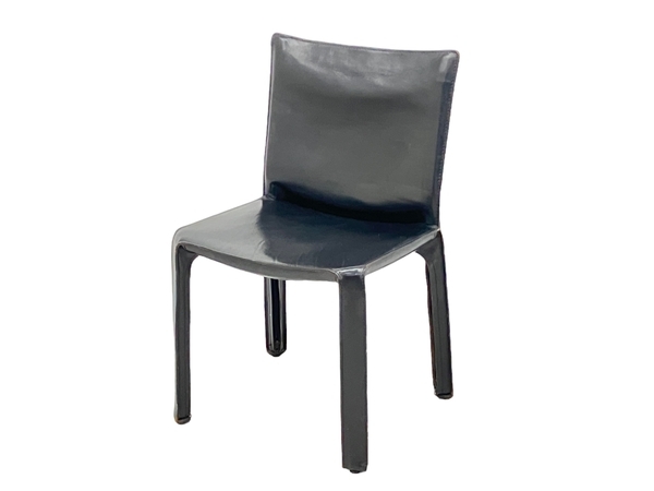 Cassina 412 CAB キャブアームレスチェア ブラック 椅子 ブランド家具 カッシーナ 中古 楽 O8710086の画像1