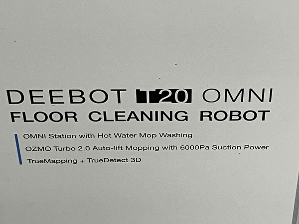 【動作保証】ECOVACS エコバックス DLX23 DEEBOT T20 全自動 ロボット掃除機 ステーション付き 家電 未使用 S8648747の画像3