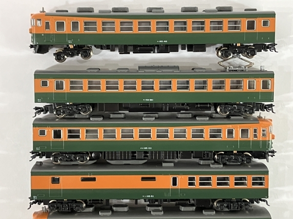 【動作保証】KATO 国鉄 165系 急行形電車 湘南色 7両セット Nゲージ 鉄道模型 中古 N8734376_画像7