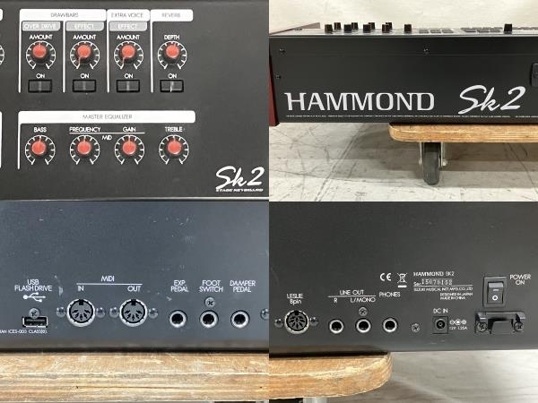 【引取限定】【動作保証】HAMMOND SK 2 ハモンド ステージキーボード 61鍵 2段鍵盤 ダブルキーボード 純正ソフトケース付 中古 直 S8735700の画像8