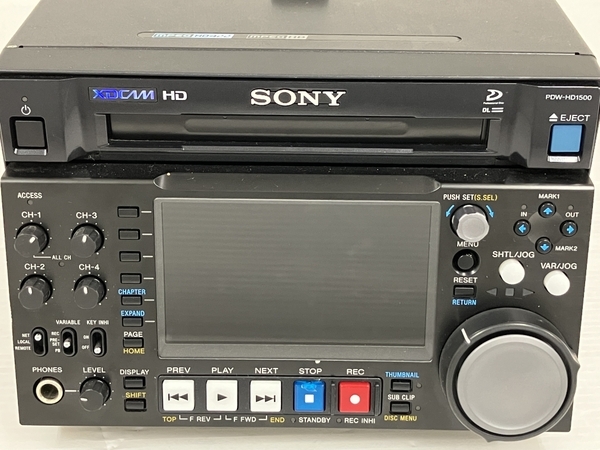 【動作保証】SONY PDW-HD1500 XDCAM HD422 当時物 業務用 プロ用 レコーダー中古 O8736418の画像9