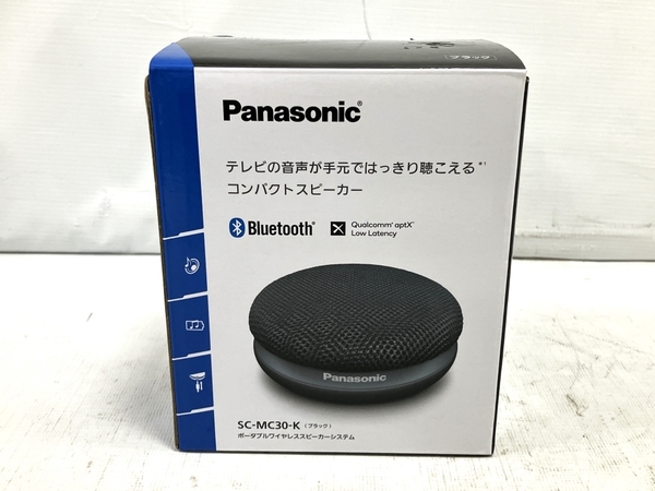 【動作保証】 Panasonic SC-MC30-K ポータブル ワイヤレス スピーカーシステム 音響 未使用 H8735663_画像1