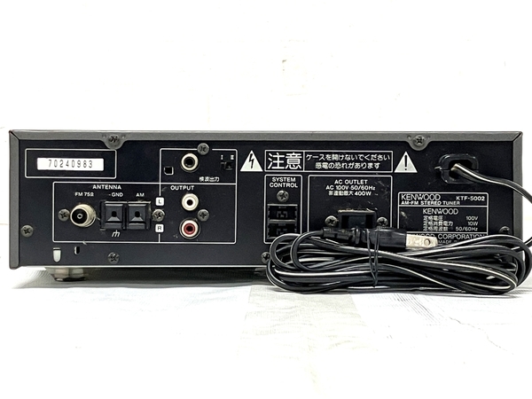 KENWOOD KTF-5002 FM AM ステレオ チューナー オーディオ 音響 機器 ケンウッド ジャンク F8720067_画像7