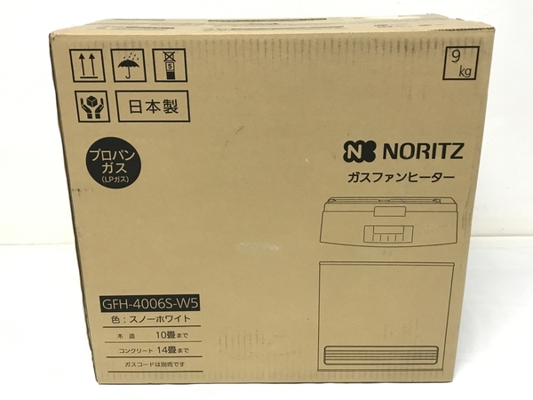 【動作保証】NORITZ GFH-4006S-W5 ガス ファン ヒーター プロパンガス 暖房 家電 未使用 F8747827の画像1