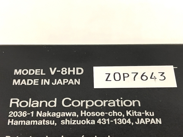 【動作保証】Roland V-8HD ビデオ・スイッチャー 映像演出 ローランド 中古 良好 T8721954の画像7