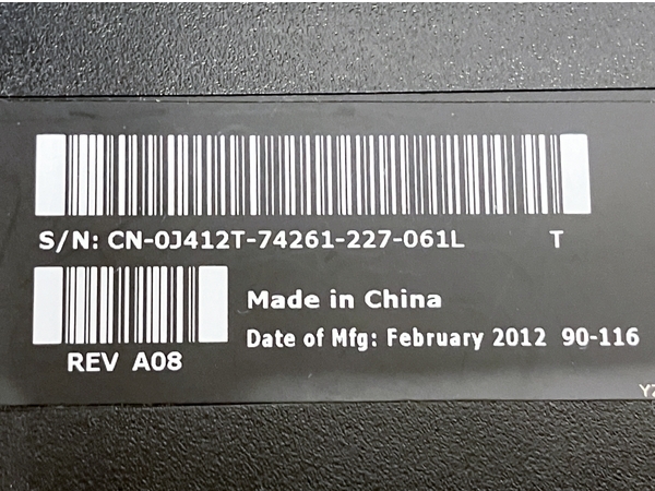【1円】 DELL U2711 デル モニター 27インチ IPSパネル WQHD 2012年製 PC周辺機器 ジャンク M8712530_画像10