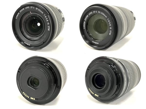 【動作保証】 Canon キャノン EOS Kiss X10 EF-S 18-55mm IS STM EF-S 55-250mm IS STM Kit ダブルズームキット カメラ 中古 美品 B8719724の画像5