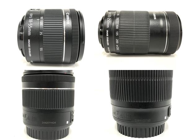 【動作保証】 Canon キャノン EOS Kiss X10 EF-S 18-55mm IS STM EF-S 55-250mm IS STM Kit ダブルズームキット カメラ 中古 美品 B8719724の画像6