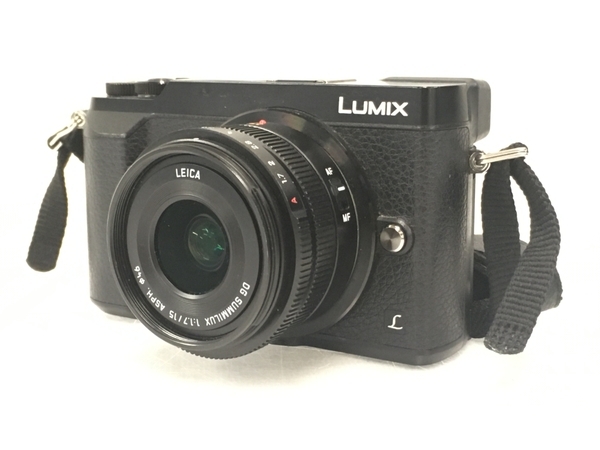 【動作保証】 Panasonic DMC-GX7MK2L-K LUMIX 単焦点 ライカDG レンズキット 15mm ブラック 中古 T8580939