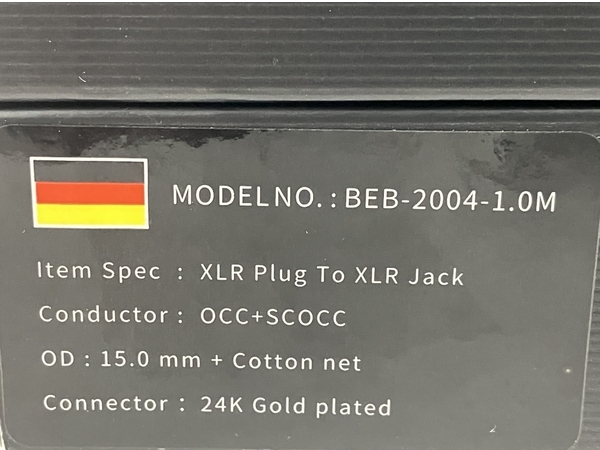 【動作保証】 JIB BEB-2004 XLRオーディオケーブル 1m オーディオアクセサリー 中古 M8712761_画像9