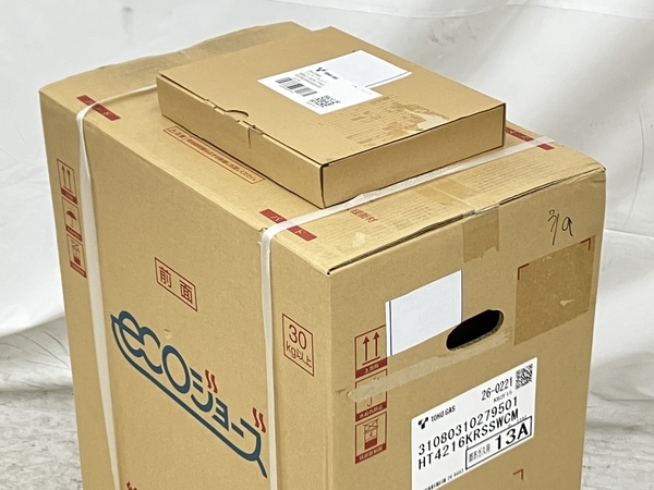 【動作保証】Rinnai リンナイ HT4216KRSSWCM ecoジョーズ ガス給湯器 都市ガス用 リモコンセット 未使用 N8751512の画像2