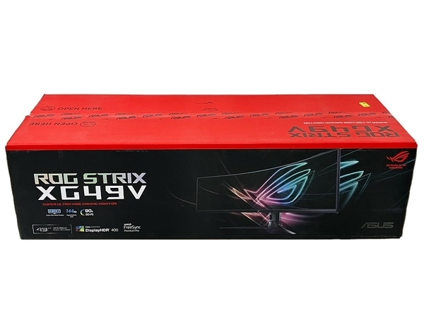 【動作保証】ASUS ROG Strix XG49VQ 49インチ スーパーウルトラワイド HDR 曲面ゲーミングモニター ノングレア 未使用 N8739614