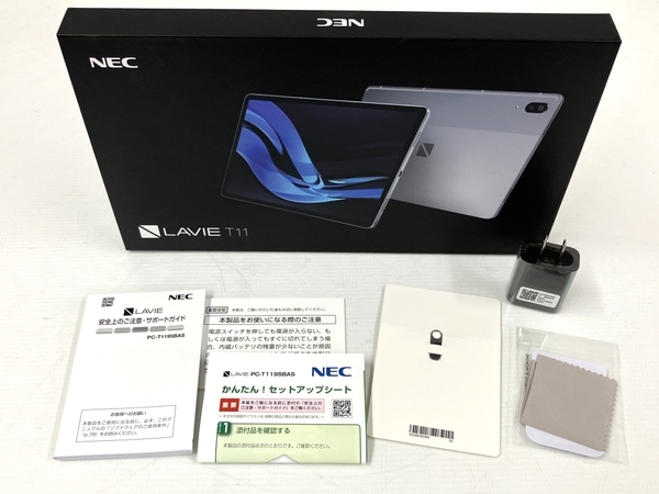 【動作保証】 NEC LAVIE T11 タブレット パソコン 128GB 11.5インチ シルバー Wi-Fi Android 中古 美品 T8497667の画像2