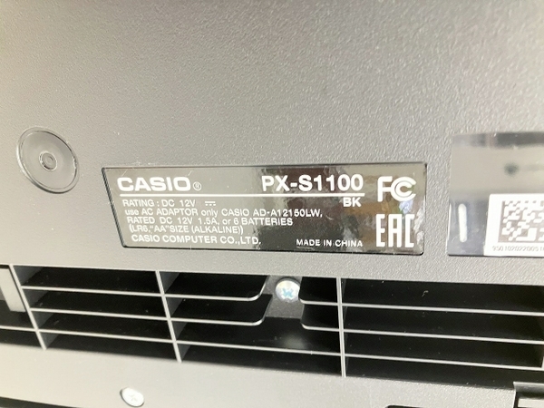 【動作保証】CASIO PX-S1100 BK 電子ピアノ キーボード 88鍵盤 楽器 2022年製 カシオ 中古 良好 W8732045の画像7