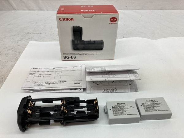 【動作保証】Canon BG-E8 バッテリーグリップ バッテリー2個付き キャノン 中古 C8649220_画像2