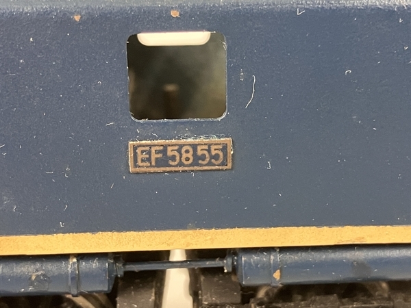 メーカー不明 EF5855 ブルー 青 鉄道模型 HOゲージ ジャンク Y8746141_画像3