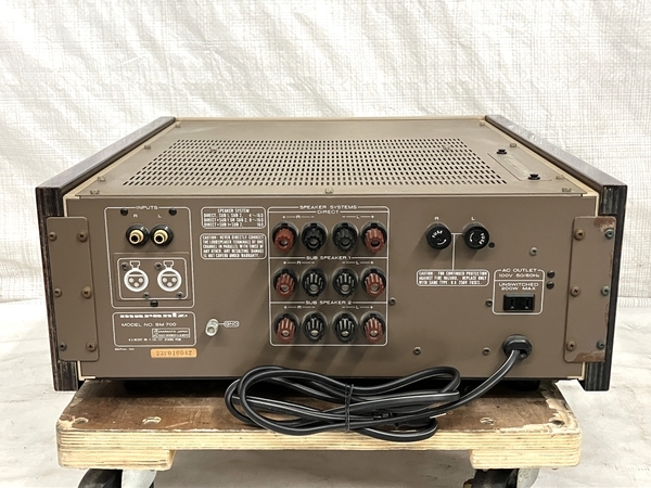 【動作保証】 【引取限定】 Marantz マランツ SM700 ステレオ パワーアンプ 当時物 中古 直 Y8522244_画像8