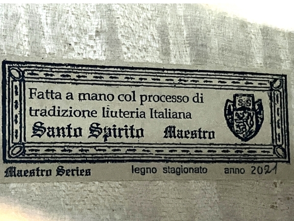 【動作保証】Santo Spirito Maestro サント スピリト マエストロシリーズ 2021年製 チェロ ハードケース付き 中古 直 Y8723882の画像3