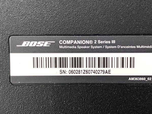 【動作保証】BOSE COMPANION 2 seriesIII マルチメディア スピーカー ペア ボーズ 中古 Y8724347_画像3