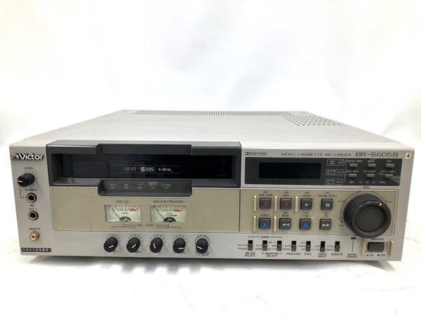 【動作保証】Victor BR-S605B ビクター ビデオカセットレコーダー S-VHS 業務用 家電 ジャンク M8747591の画像2
