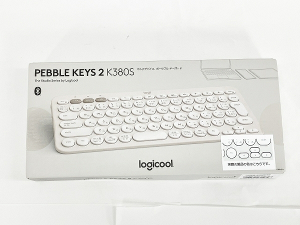 【動作保証】logicool PEBBLE KEYS 2 K380sOW Bluetooth Logi Bolt ワイヤレス 無線 キーボード ロジクール 中古 良好 W8678195の画像6