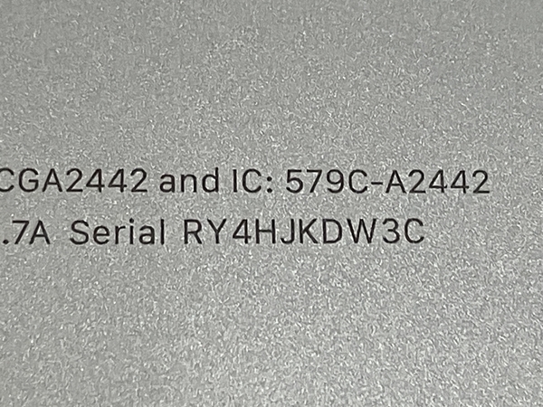 【充放電回数29回】Apple MacBook Pro Z15G001QM 14インチ 2021 ノートパソコン PC 16GB SSD 1TB Monterey 中古 良好 M8621700の画像9