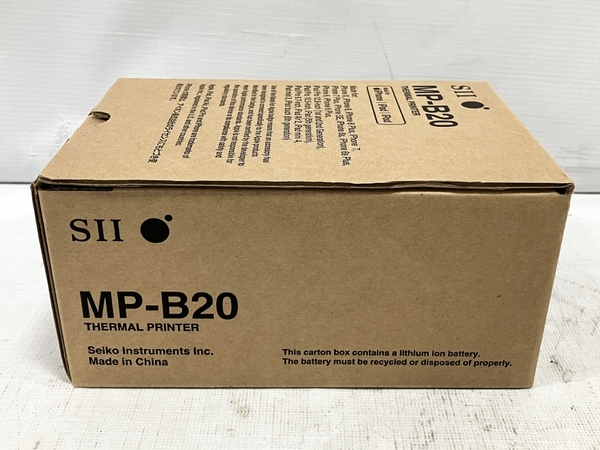 【動作保証】 SII セイコーインスツル MP-B20 サーマルプリンター モバイルプリンター レシート ロール紙 中古 H8756822の画像2