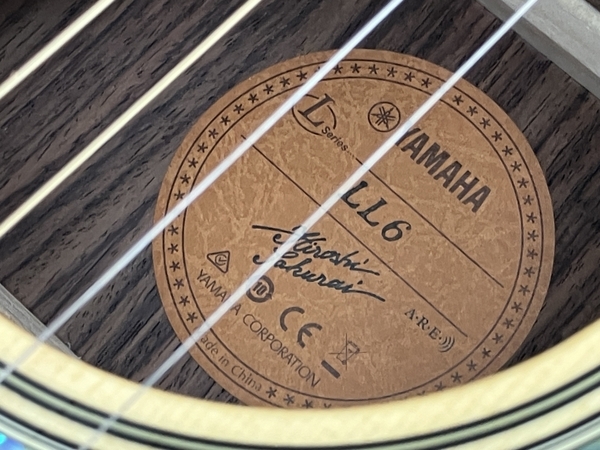 【動作保証】YAMAHA LL6 ARE アコースティック ギター ケース付き 楽器 中古 美品 C8744797の画像9