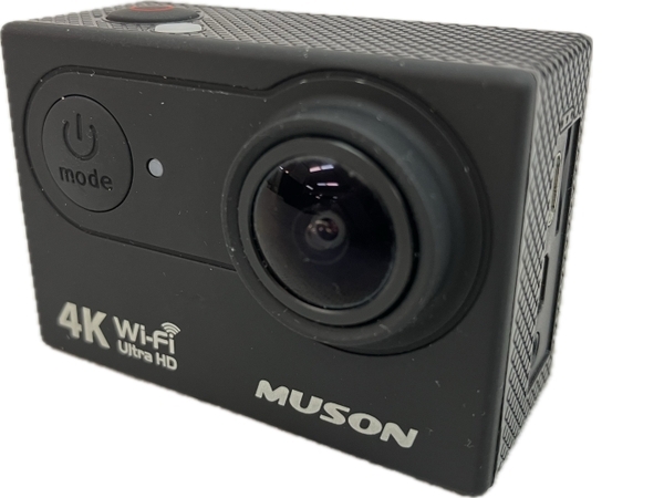 【動作保証】MUSON MC2 Pro1 4K アクションカメラ 防水 小型 カメラ Wi-Fi 機能 家電 中古 C8753396_画像1
