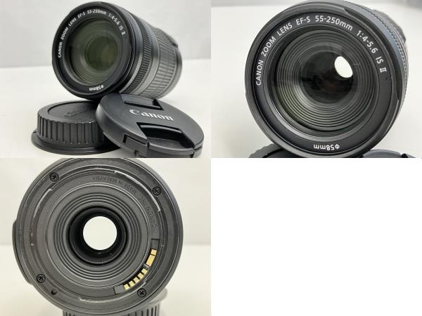 【動作保証】Canon EOS Kiss X5 EF-S 18-55mm 1:3.5-5.6 IS II 55-250mm 1:4-5.6 IS II デジタル一眼レフ カメラ キヤノン 中古 Z8746527の画像6