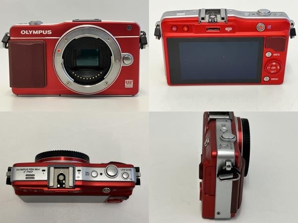 【動作保証】OLYMPUS PEN mini E-PM2 ミラーレス カメラ 14-42mm 40-150mm レンズ ダブルズームキット オリンパス 中古 Z8756275_画像3