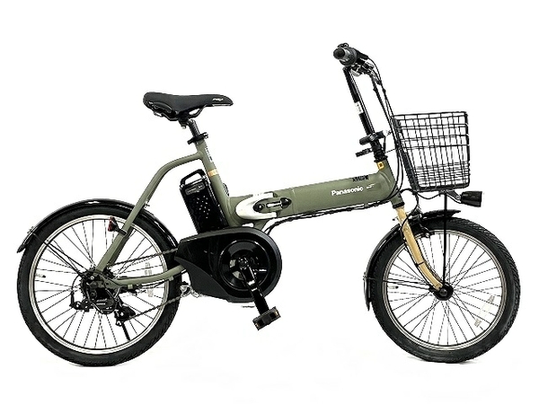 [ pickup limitation ] [ operation guarantee ] Panasonic BE-FW071G off time mat olive exterior 7 step folding type electric bike used direct T8749191