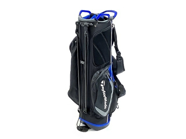 【動作保証】 TaylorMade JJJ45 テーラーメイド キャディバッグ セレクトプラス スタンドバッグ 9型 Black Blue 中古 美品 T8629469_画像3