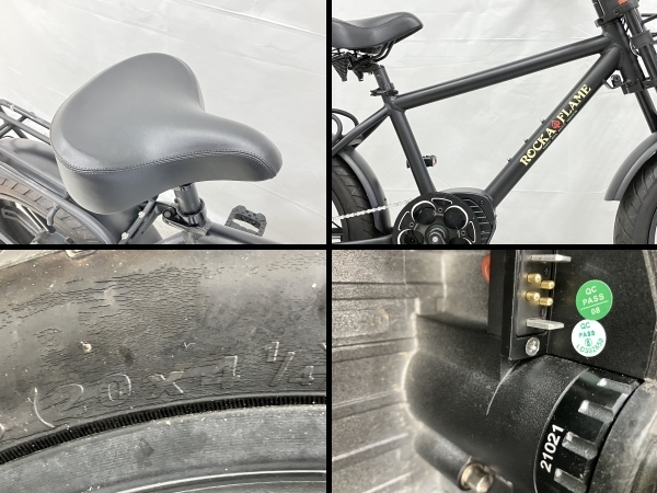 【動作保証】 ROCKA FLAME HAYATE E-bike 電動 アシスト 自転車 20インチ ロカフレーム ハヤテ 中古 楽 O8736551の画像4