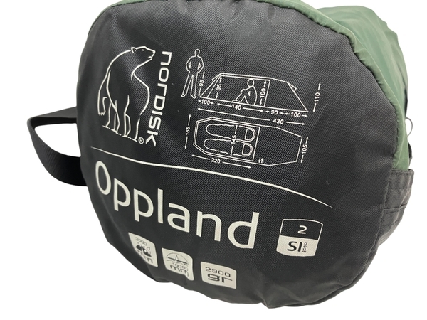 NORDISK Oppland 2 SI オップランド トンネル型テント アウトドア キャンプ ノルディスク 中古 N8726966の画像6