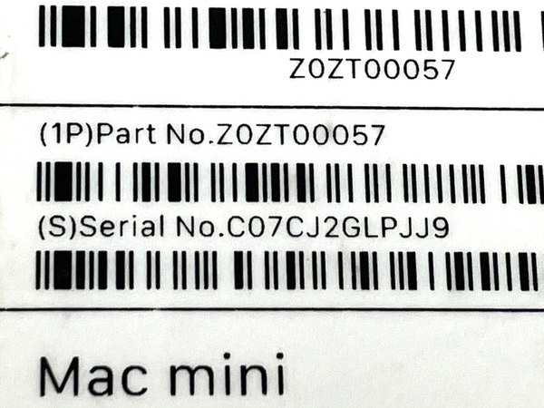 Apple Mac mini 2018 デスクトップパソコン i7-8700B 64GB SSD 1TB OS無 PC ジャンク M8477840_画像10