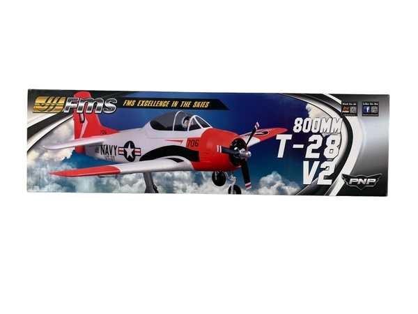 FMS ノースアメリカン T-28 トロージャン V2 800mm 未組立 ラジコン 飛行機 中古 美品 N8751066_画像3