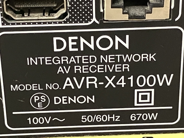 【動作保証】DENON AVR-X4100W AVアンプ 2015年製 音響機器 オーディオ デノン 中古 S8757379_画像8